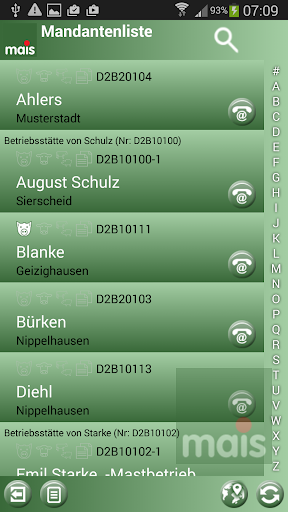 Android application mais WWS App screenshort
