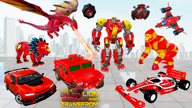 #1. Multi Robot Transform Battle (Android) By: Grand Game Studio