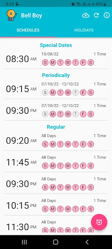 Android application BellBoy 1.2 - Gong Bell Timer screenshort