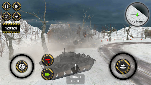 Android application War Tank Simulator:Snowy screenshort