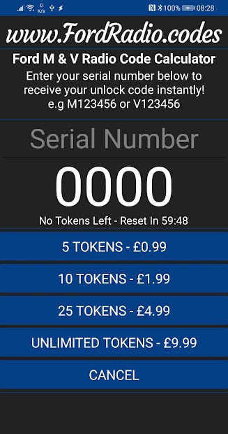 Captura 13 Ford M & V Serial Calculator android