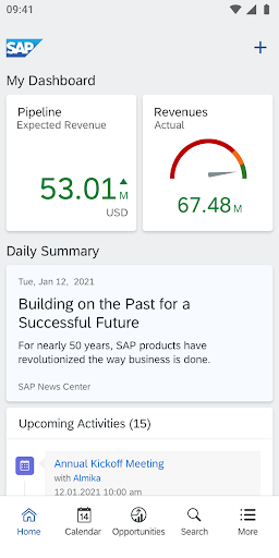 SAP Cloud for Customer 2111.1.2 screenshots 1