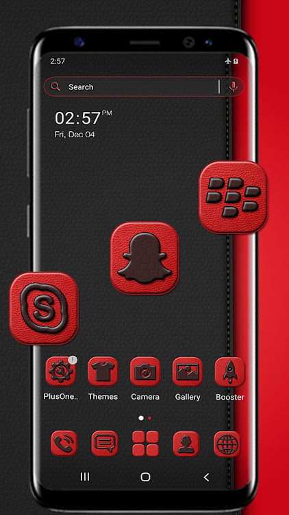 Black Red Leather Theme - 3.1 - (Android)