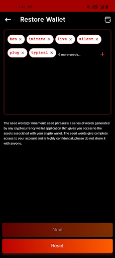 AME Wallet Screen 2