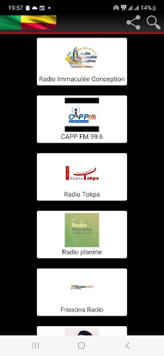 Android application Benin Radio screenshort