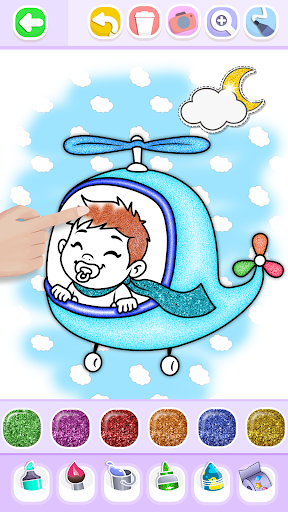 Cute Babies Coloring Pages Screen 3