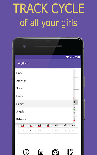 MyGirls - Period&Cycle Tracker Screen 2