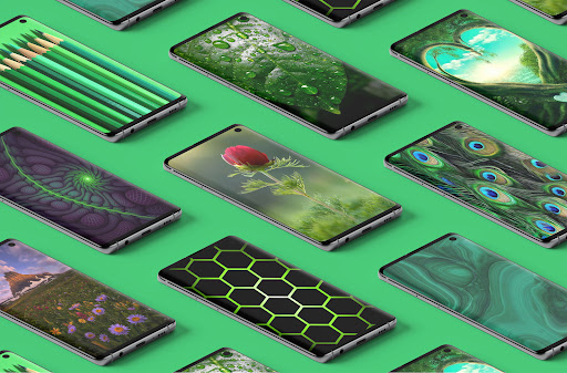 Android application Green wallpaper screenshort