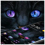 Dark Black Magic Kitty Theme Apk