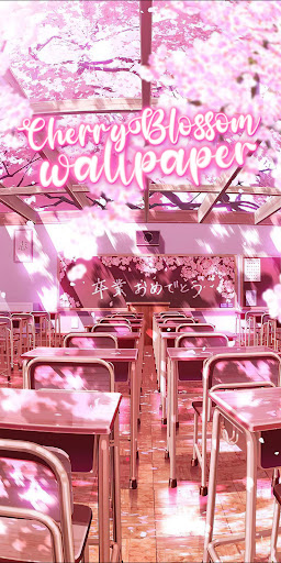 Android application sakura wallpaper screenshort