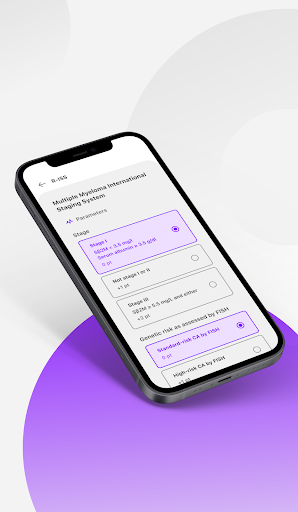 Android application Calculate Hemato-Onco screenshort