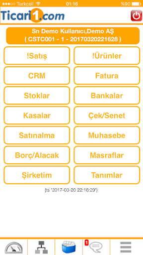 Ticari1 eFatura - Ön Muhasebe Screen 2