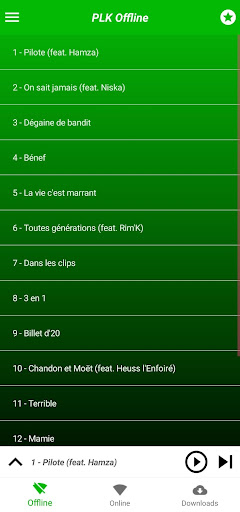 PLK Meilleures chansons Sans I Screenshot 2 - AppWisp.com
