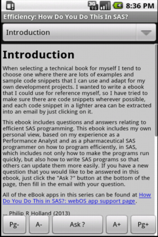 Android application Efficiency: Do This In SAS? screenshort