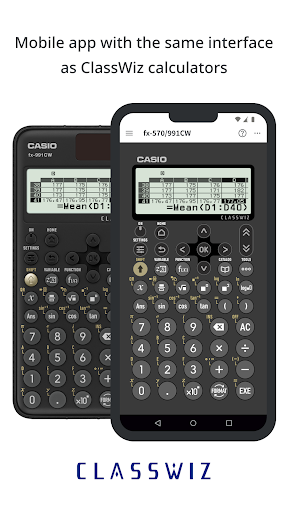 Screenshot of ClassWiz Calc App QR