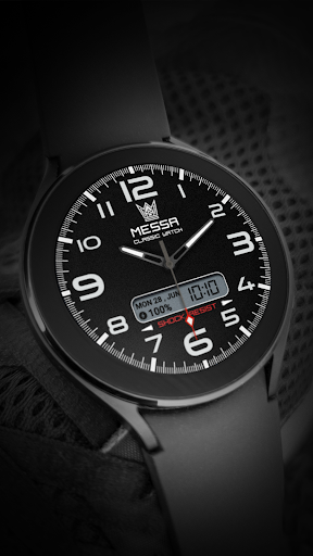 Android application Messa Watchface LX43 Digital screenshort
