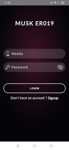 Android application Musk ER019 screenshort
