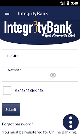 Android application Integrity Bank KS screenshort