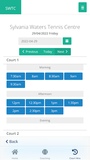 Android application SWTC screenshort