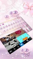 screenshot of Pink Luxury Pearl Keyboard Theme