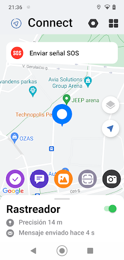 Android application Mappit Connect screenshort