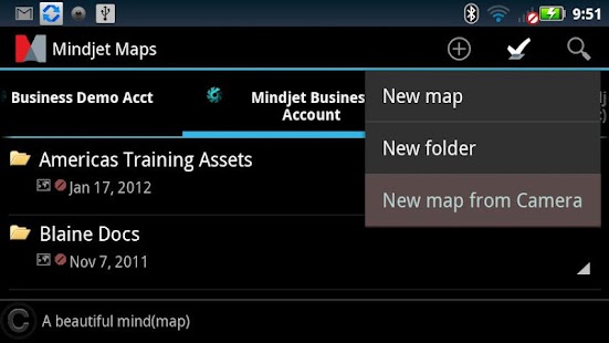 Mindjet Maps for Android Screenshot