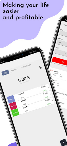 Android application Profit & loss screenshort