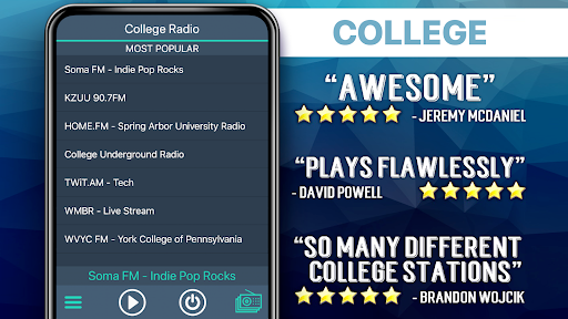 College Radio Favorites Screen 2