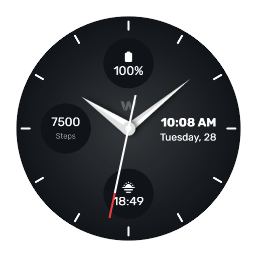WES14 - Gunmetal Watch Face Windowsでダウンロード