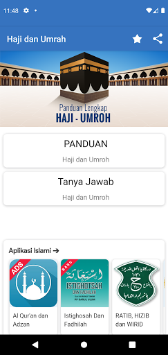 Android application Haji dan Umrah Panduan Lengkap screenshort