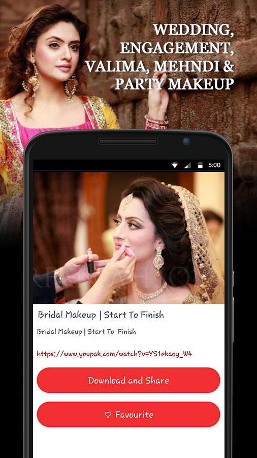 Android application Bridal Makeup Videos screenshort