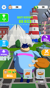 Fat Hero Clicker - Food Games