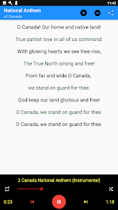 Canda National Anthem