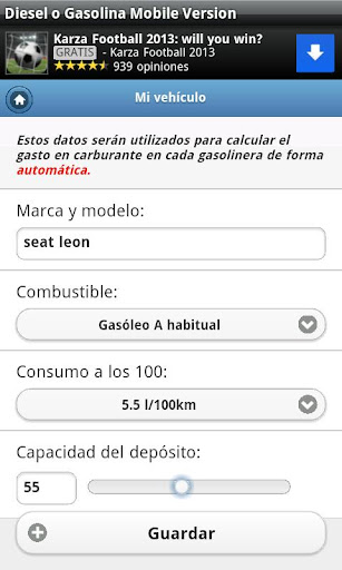 Gasolineras Baratas en España Screen 2