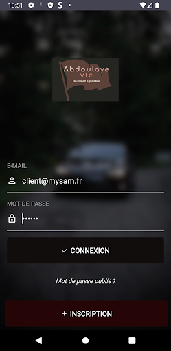Android application Abdoulaye VTC screenshort