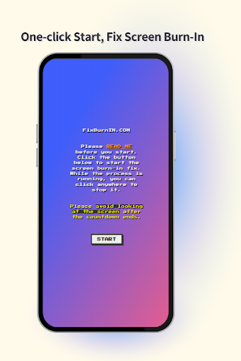 Android application Fix Burn-in screenshort
