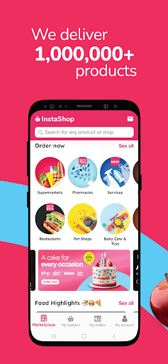 Screenshot of InstaShop: Grocery Delivery