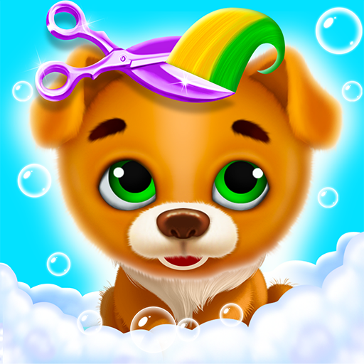 Puppy Pet Salon - Daycare Care Logo