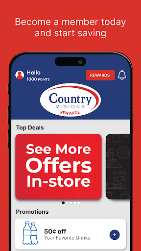 Android application Country Visions Cooperative screenshort