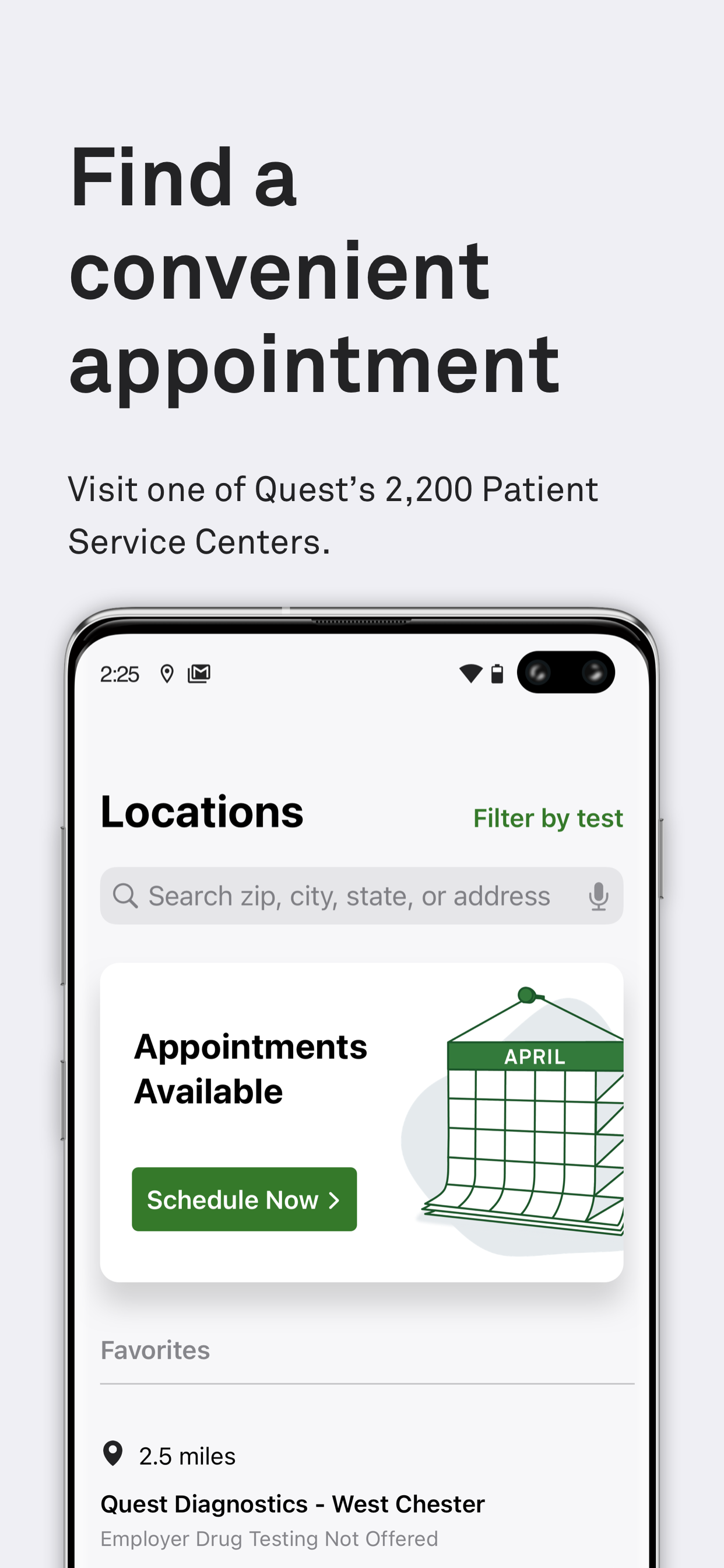 Android application MyQuest for Patients screenshort