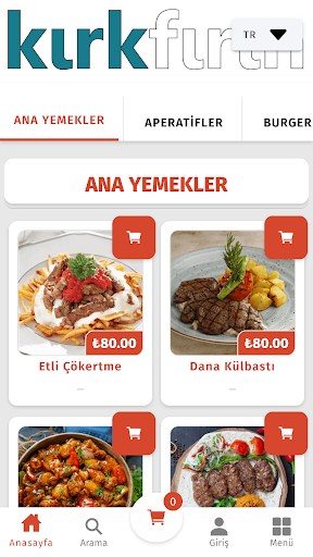 Android application Kırk Fırın screenshort