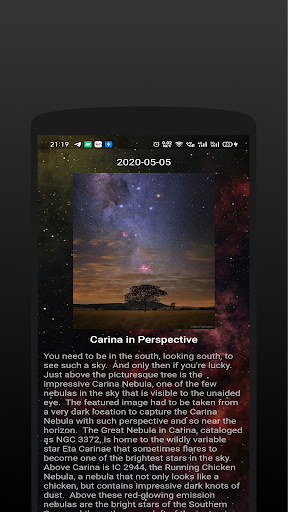 APOD(Astronomical Picture Of T Screen 3