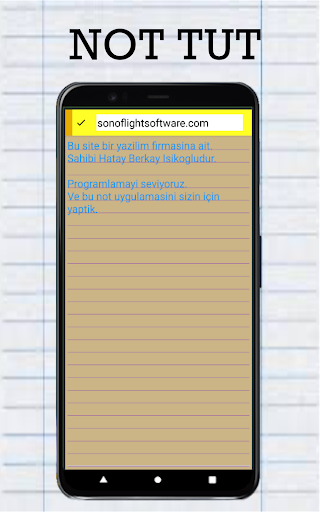 Android application My Notes screenshort