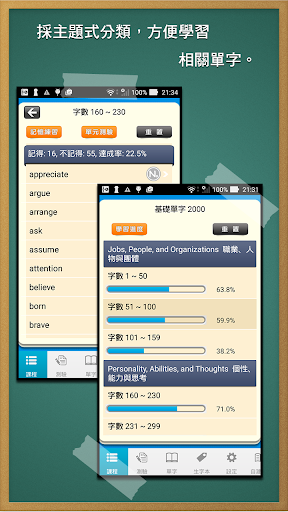 Android application 空中美語基礎單字 2000 screenshort