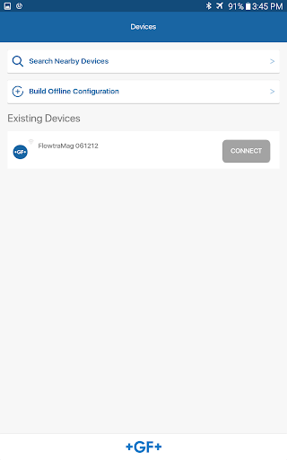 Android application GF Configuration Tool screenshort