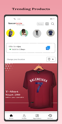 Android application Shopdon : Online Shopping App screenshort