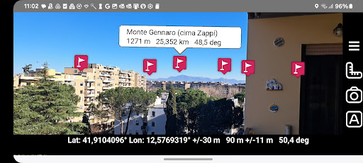 Android application Mountains AR screenshort