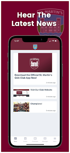 St. Martins GAA Club Screen 2
