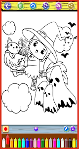 Halloween Coloring Paint