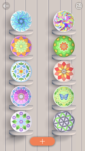 Android application Coloring Plates: adults games screenshort